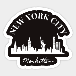 New York City Skyline Broadway Wall street Fifth avenue Times square New York New york Travel holidays Sticker